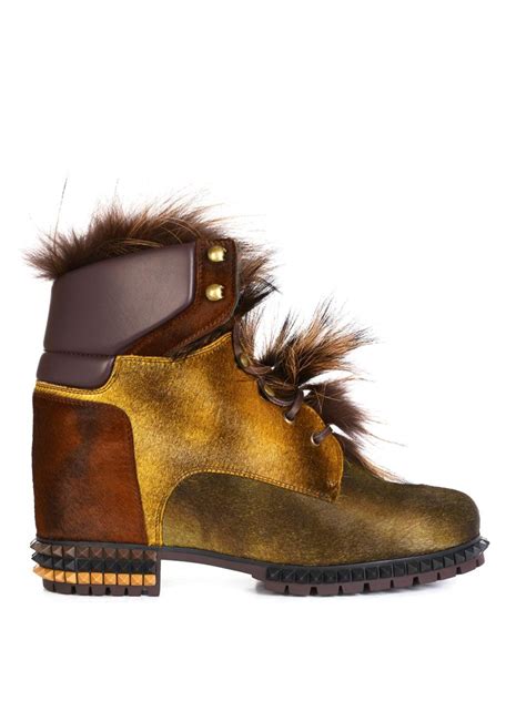 fendi fur ankle boots|genuine fendi boots.